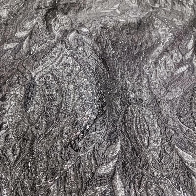 Wide 140cm Court-style Glittering Gold Thread Three-dimensional Fabric Textured Embossed Jacquard Fabric DIY Dress Coat Designer