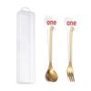 Christmas Cartoon Snowman Spoon & Fork Set - Cute Dessert Cutlery Gift