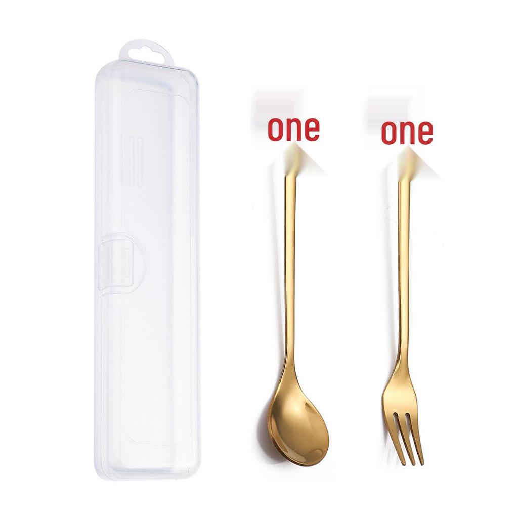 Christmas Cartoon Snowman Spoon & Fork Set - Cute Dessert Cutlery Gift