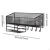 Kitchen Wall Mount Storage Rack Bathroom Shelf Rustproof No Punching Space Saving Versatile