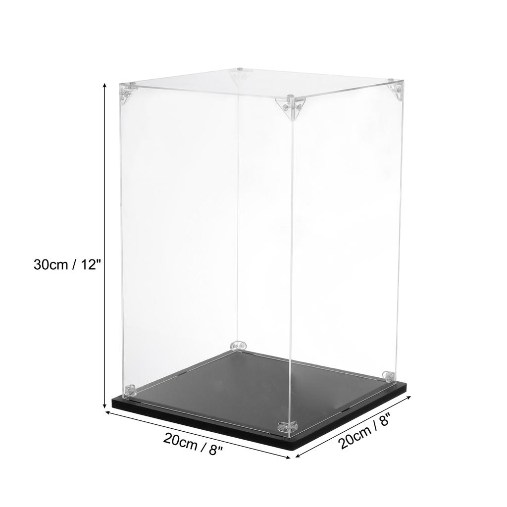 Acrylic Display Case Clear Display Box Show Case Assemble Dustproof Display Box Storage Organizer for Collectibles Action Figure