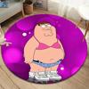 Tappeto Rotondo Family Guy, Tappeto per Soggiorno Camera da Letto Divano Stanza dei Giochi Decorazione, Tappetino Antiscivolo