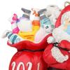 2021 Christmas Ornaments Santa Claus Xmas Party Tree Hanging Pendant Resin Decor