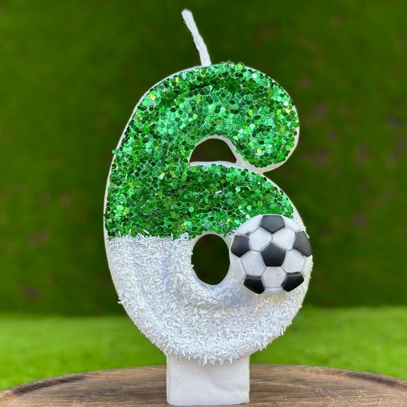

Creative Football Digital Birthday Cake Candles for First Birthday Celebration