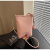 Versatile bucket bag femininity new summer simple fashion shoulder bag woven oblique span bag