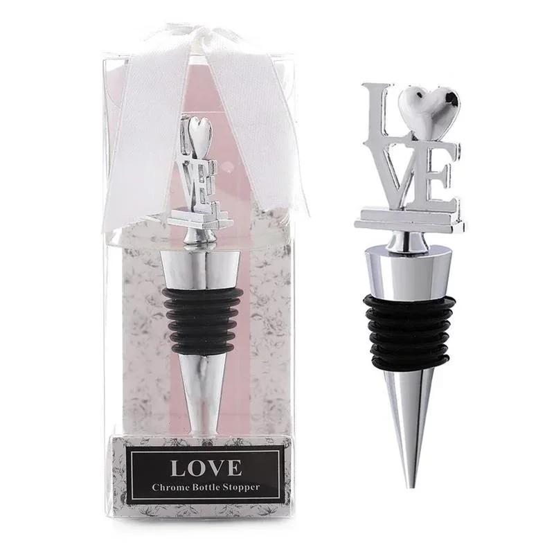 

Stainless Steel Reusable Vacuum Sealed Red Wine Bottle Stopper Plug Favors Gifts