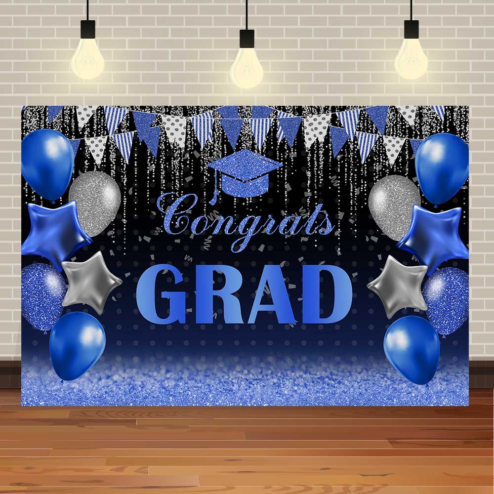 2025 Graduation Season Background Banner Bachelor's Cap Balloon Party Decorative Background Photography Background