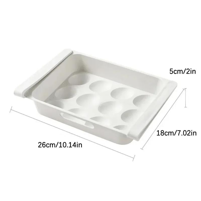 Kühlschrank Ei Obst Aufbewahrungsbox Schubladentyp Lebensmittel-Crisper Hängender Lebensmittel-Organizer Küchenzubehör Kühlschrank-Organizer Regal