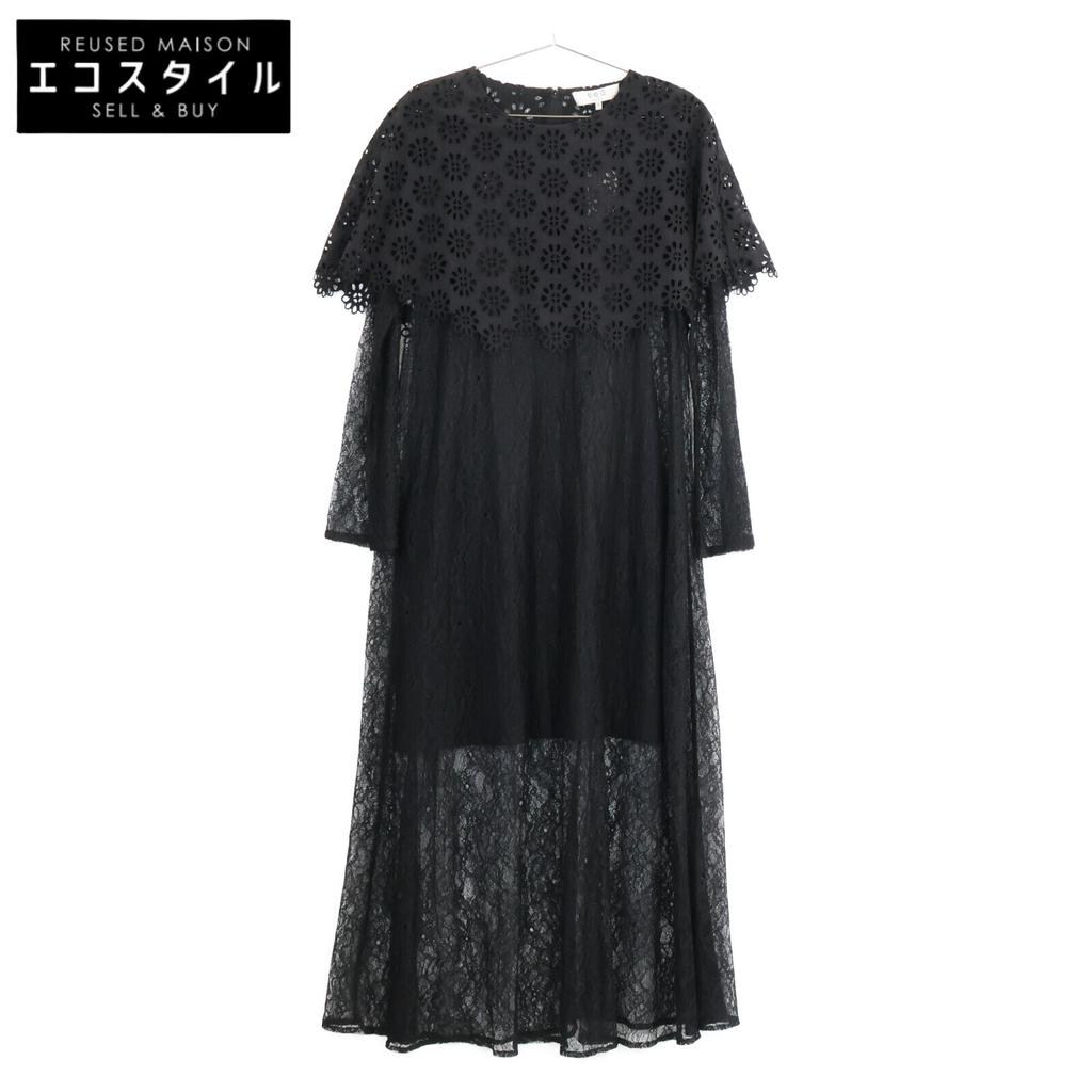 Sea New York 25 Years Black R25-127 Lace One-Piece Dress S blackUsed