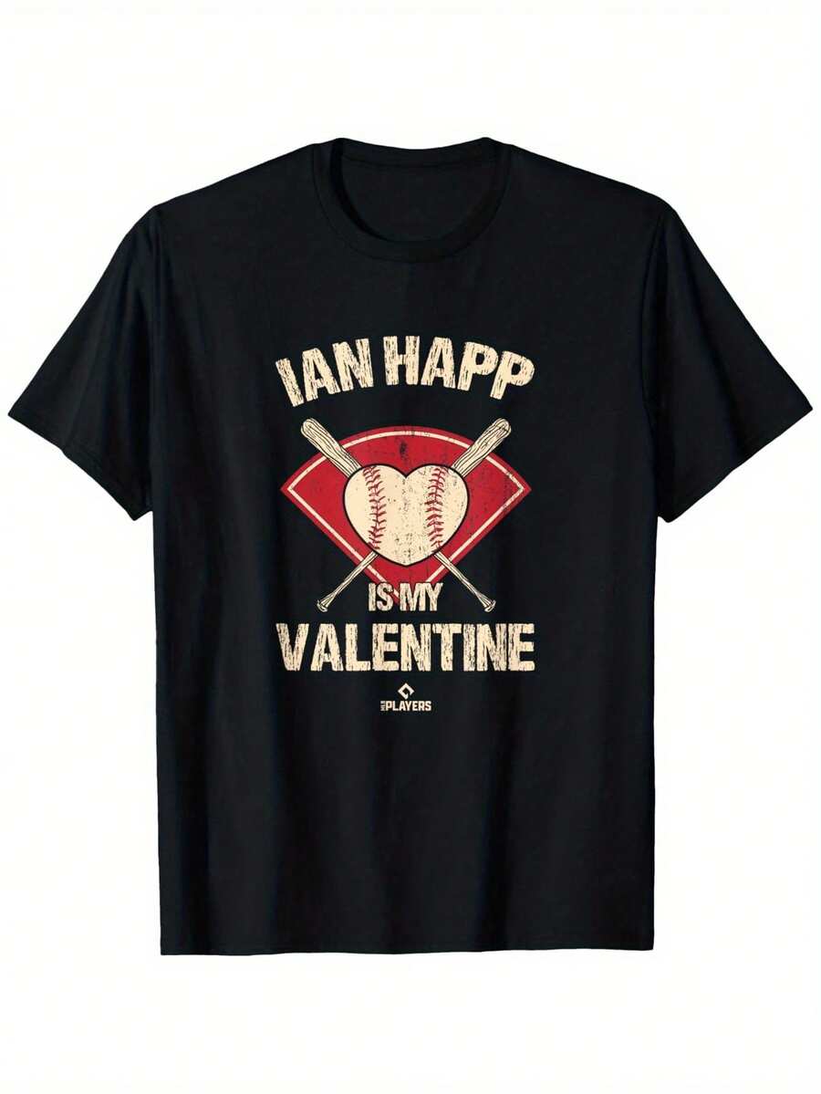 

Ian Happ Is My Valentine Chicago Baseball Player Printed Unisex T-Shirt XXXL
