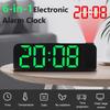 Projection Alarm Clock LED Digital Alarm Clock Large Number Display Desk Alarm Clock Temperature/Date Display for Heavy Sleepers
