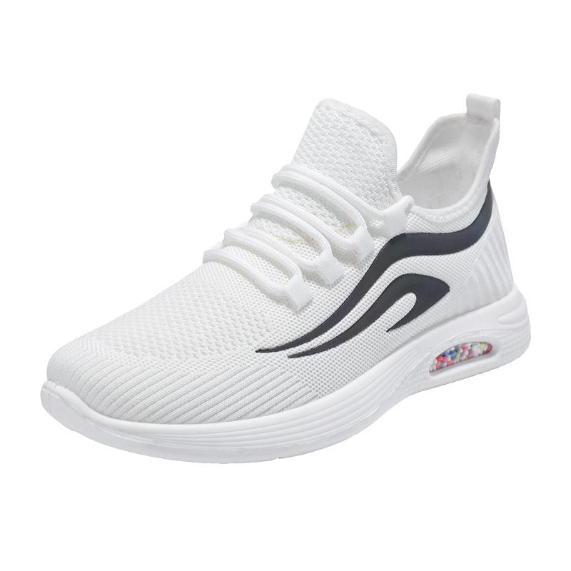 Autumn new large size casual shoes lightweight mesh fly-woven air cushion sports running shoes 39