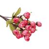 Silk Cloth fabric mini rose decorative flower stems pearl decorated artificial flower arrangement
