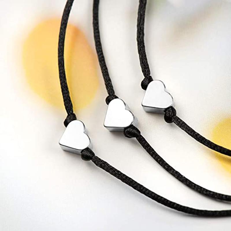 Bff Matching Bracelet for 2/3 Relationship Bracelets with Heart Charm Pendant for Creative Jewelry for Best Friends Coup