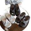 Chinese style slippers women's summer wear 2025 new thick-soled casual beach sandals fashionable versatile one-word sandals