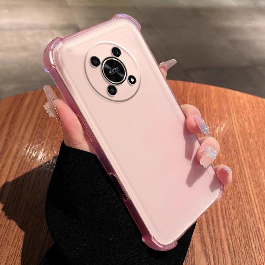 Case for HONOR X9 5G Shockproof Airbag Bumper Casing Frosted Translucent Cover