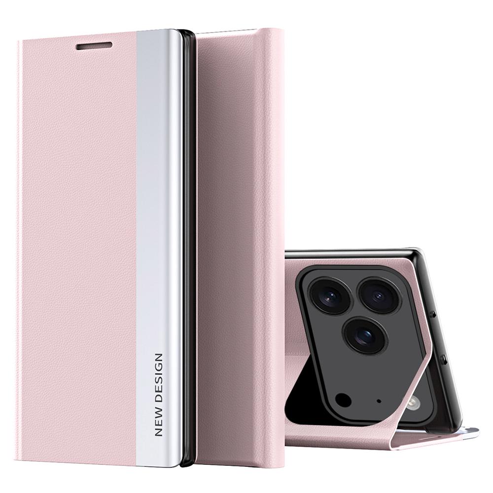 For iPhone 17 Pro Max Case Anti-Drop Leather Phone Cover with Stand