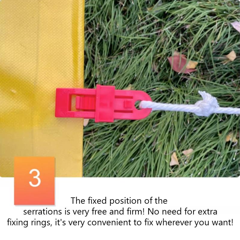 Plast Teltklemmer, Kalesje Vindtette Tau, Festeklemmer, Markiseklemmer, Presenninger, Regntett Duk Festeklemmer