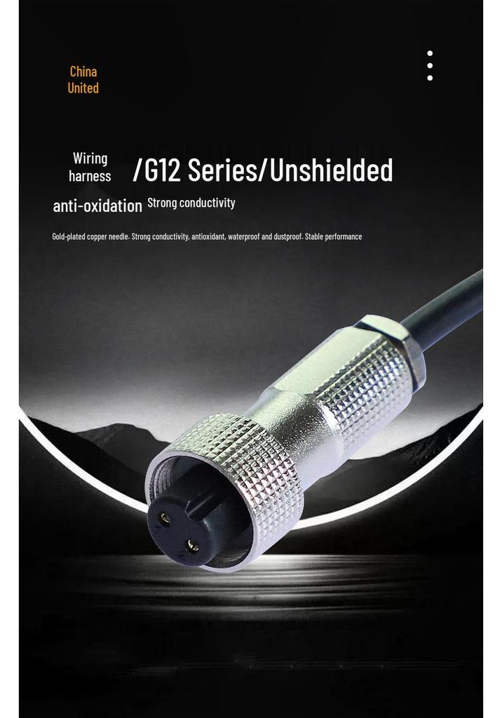 Waterproof Aviation Plug: 2-7 Core Unshielded Wire Harness Terminal Connector with Female Socket & Male Seat