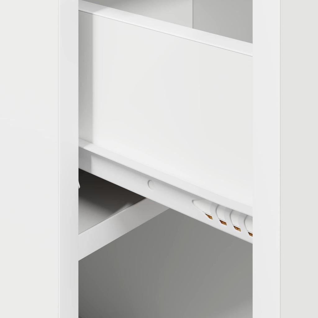 Bedside Cabinet in White 29 x 31.5 x 49 cm Particleboard