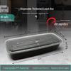 Jinmei King 3600ml Rectangular Disposable Food Containers, 80 Sets