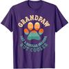 Grandpaw Dog Grandpa Grandfather Funny Grand Paw Retro Men T-Shirt