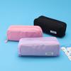 Trousse à crayons double fermeture multi-fonctionnelle grande capacité pour étudiant