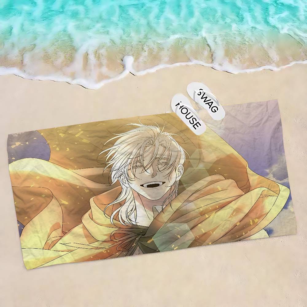 Smyrna und Capri bl Anime Große Mikrofaser Strandtücher Schnelltrocknendes Handtuch Sandstrandtücher Pooltuch für Reisen Schwimmbad Yoga