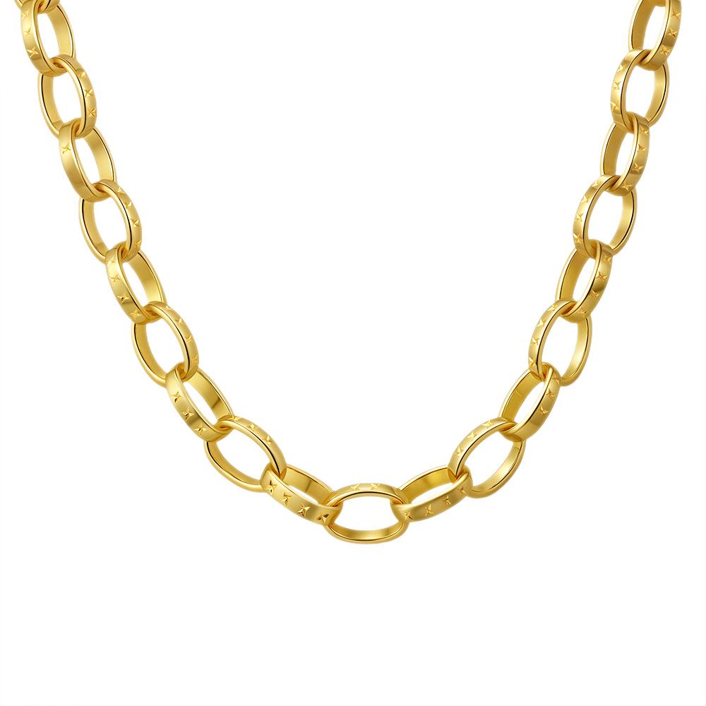 18K Gold Stainless Steel Versatile DIY Layering Necklace Chain