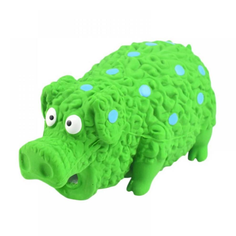 Large Pig Dog Toy for Dogs Latex Rubber Squeeze Grunting Sound Interactive Play