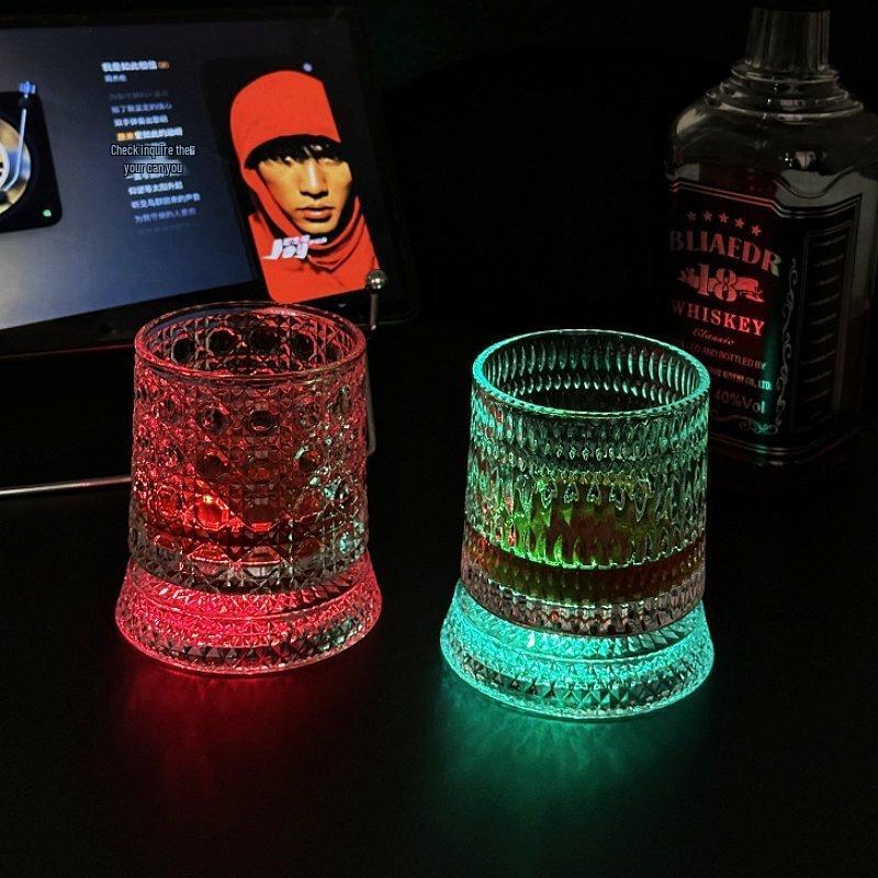 Shangqi Grid Rocking Whiskey Tumbler Glass Set