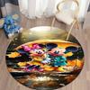Minnie and Mickey Mouse print round rug, Valentine's Day, anniversary floor decoration, wedding room rug