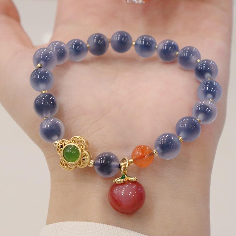 

Браслет из бусин из камня Blue Agates для женских ювелирных подарков