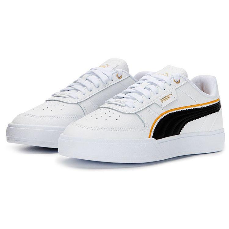Puma Caven Dime FC Białe Czarne Złote Sneakersy Unisex Team-Gold Tangerine 386380-01