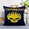 Pop Punk Band T-The OffspringS Pillow Covers Cartoon Sofa Decorative Home Double-sided Printing Short Plush Cute Cushion Cover
