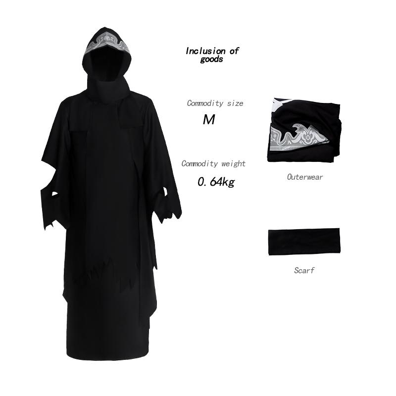 

Final Fantasy 7 Косплей Костюм Воссоединение Маскарадный Костюм Для Взрослых Мужчин Женщин Черная Мантия Толстовка Наряды Хэллоуин Карнавальная Вечеринка Костюм M 45-50kg бежевый