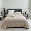 Nine-Grid Double-Layer Blanket Thickened Same Color Lamb Wool Skin-Friendly Comfortable Multi-Functional Leisure Nap Blanket