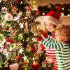 16Pcs Christmas Decorations, Gingerbread House Ornaments, Festive Tree Hanging Decor for Holiday Party, Classroom and Office, Family Activity
