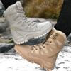 Plush Tactical Combat Boots Winter Snow Boots Hiking Sneakers Warm Work Tactical Shoes High-top Outdoor Tactical Boots