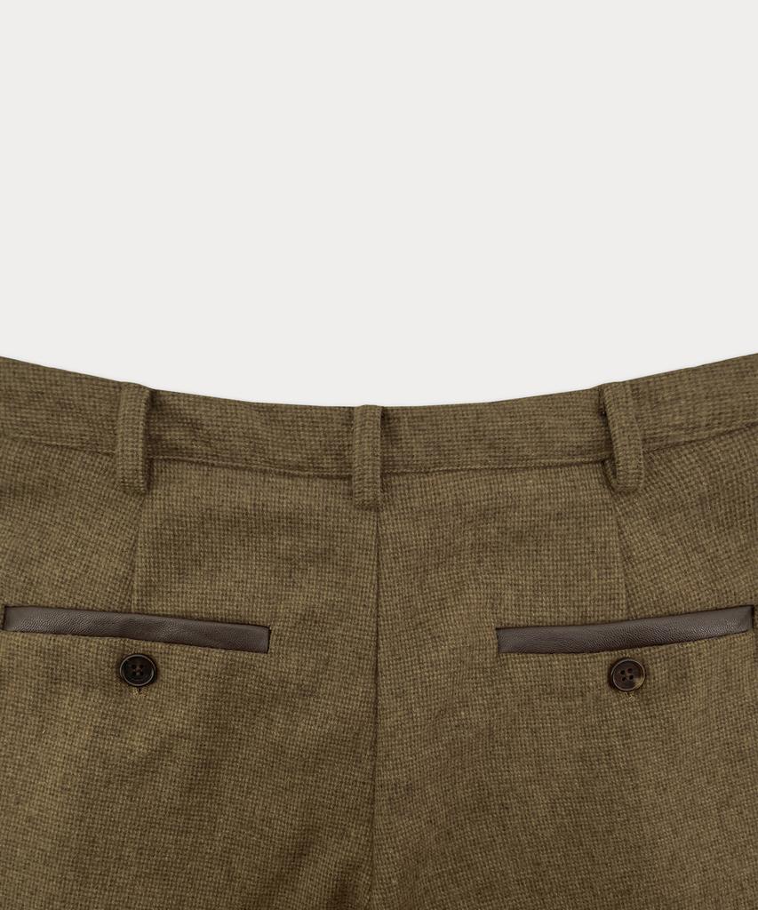 Sseomweeobeoteo Louin Wool Short Pants - Brown