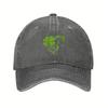 Lucky Clover Horse Heart Print Baseball Cap Unisex Polyester Casual Sun Protection Adjustable Sporty Cap