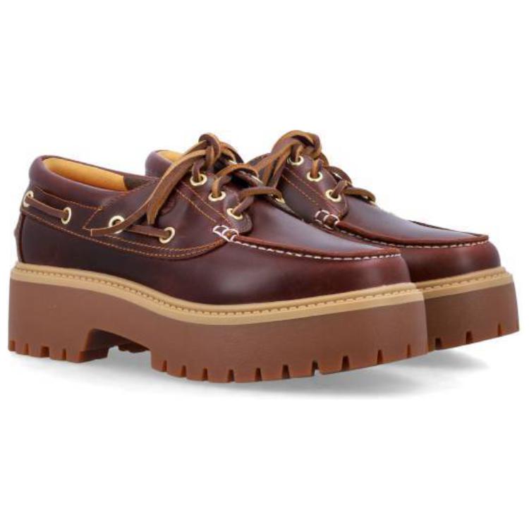 Timberland Premium Series Fashion Simple Sailing Shoes Women Shoes Brown A2QDMD57