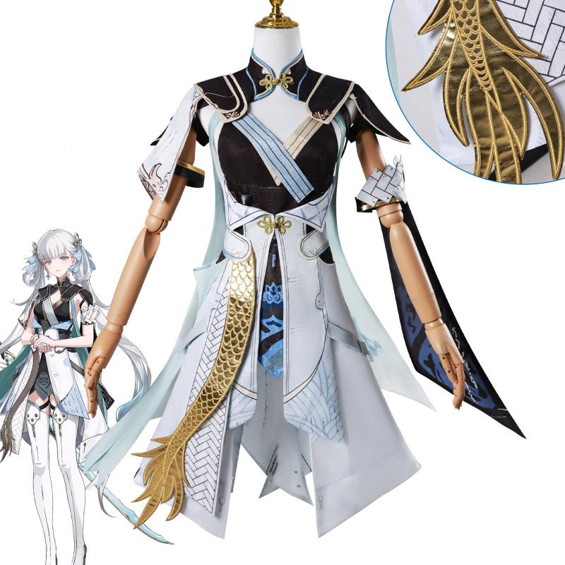 Game Wuthering Waves Jinhsi Cosplay Costume Halloween Party Outfits Performance