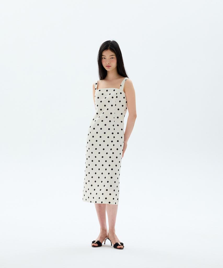 Limone Dot Dress / Ivory