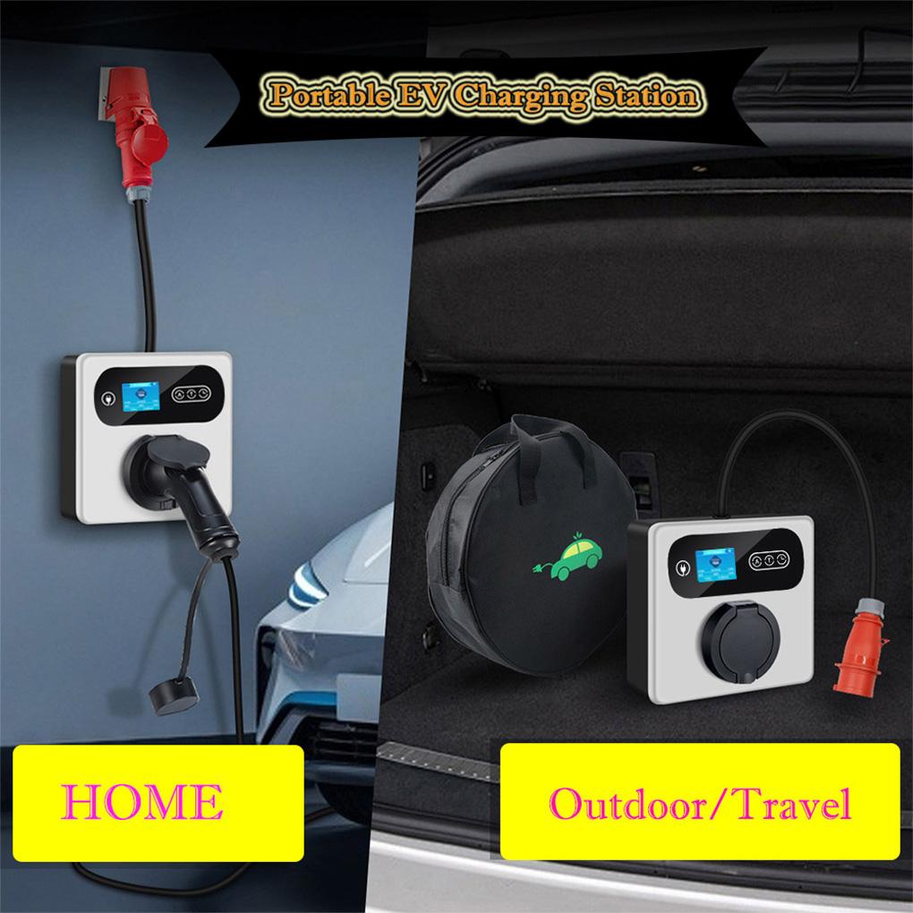 Protable 11/22KW EV Charger Mobile With AU 3Phase 5PIN CEE Plug Type 2 Socket Ev Charger