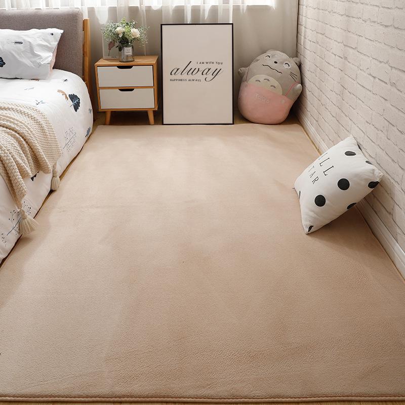 Soft Coral Fleece Carpet for Bedroom and Living Room - Full Coverage and Comfortable