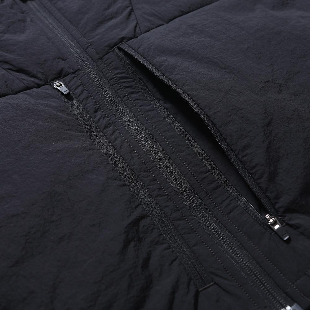 Moif [Aw23]Hooded Crop Vest / Black