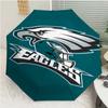 Philadelphia Eagles LOGO Print Automatic Umbrella, 8 Rib Iron Frame, Plastic Handle, Suitable for Outdoor Travel &Daily , Ideal Gift