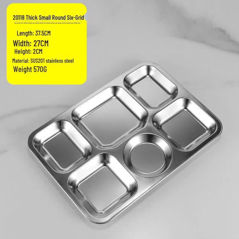 

Divided Stainless Steel Lunch Tray