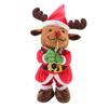 Bambola Decorazione Natalizia Musicale Elettrica 32X13cm Con 8 Canzoni Riproduzione Continua Danzante Cantante Luminosa Oscillante Peluche Regali